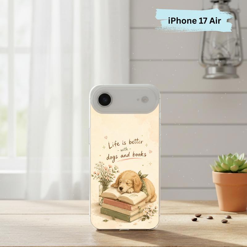 Life Is Better With Dogs And Books - Cute Book Lover Phone Case IPhone