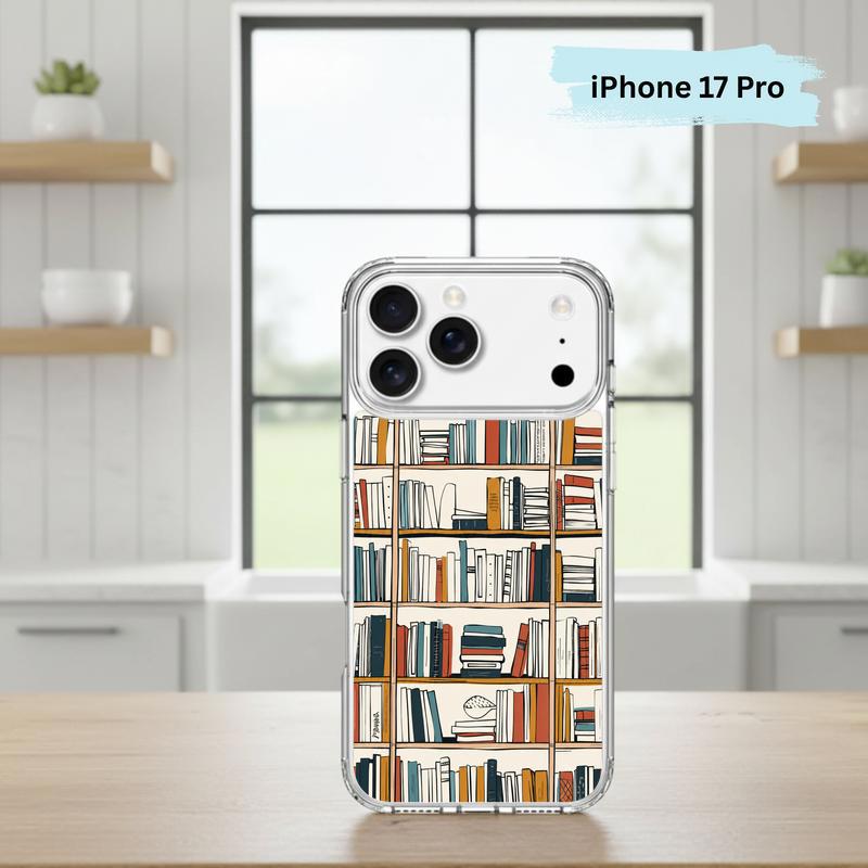 Boho Bookshelf Art - Modern Reader Aesthetic Phone Case IPhone