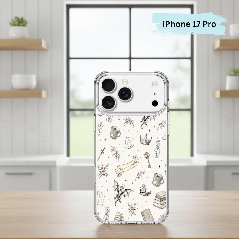 Fantasy Book Lover Pattern - One More Chapter Aesthetic Phone Case IPhone