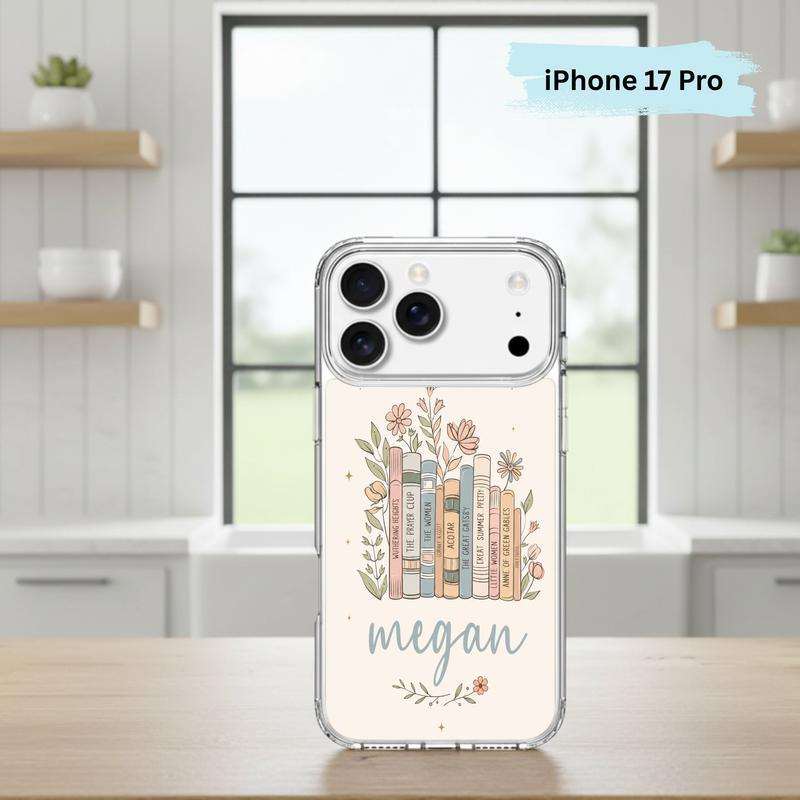 Floral Classics Vibes - Personalized Book Lover Phone Case IPhone