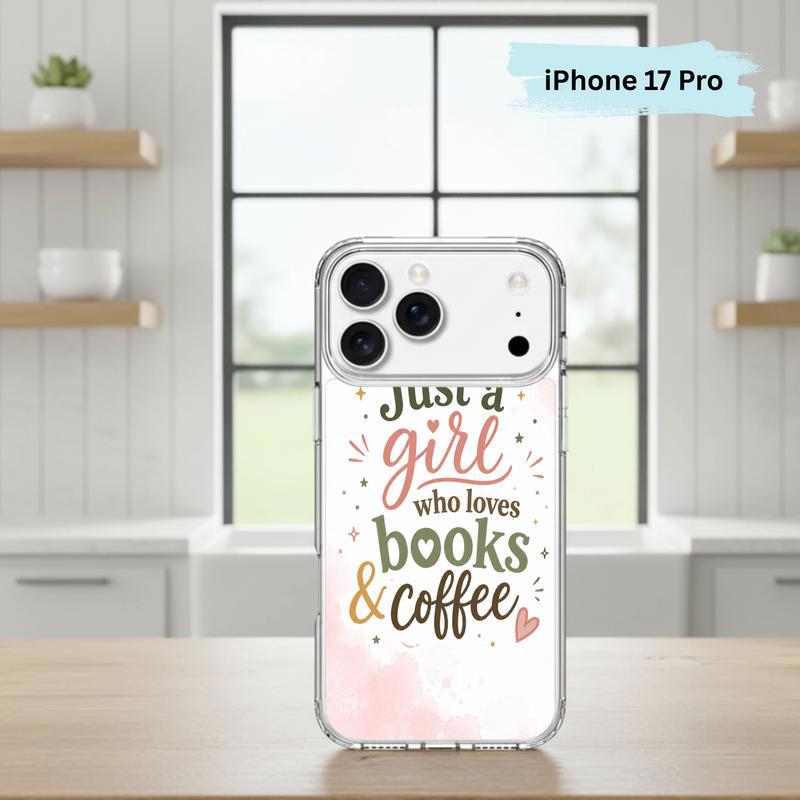 Just a Girl Who Loves Books And Coffee - Bookish Quote Phone Case IPhone