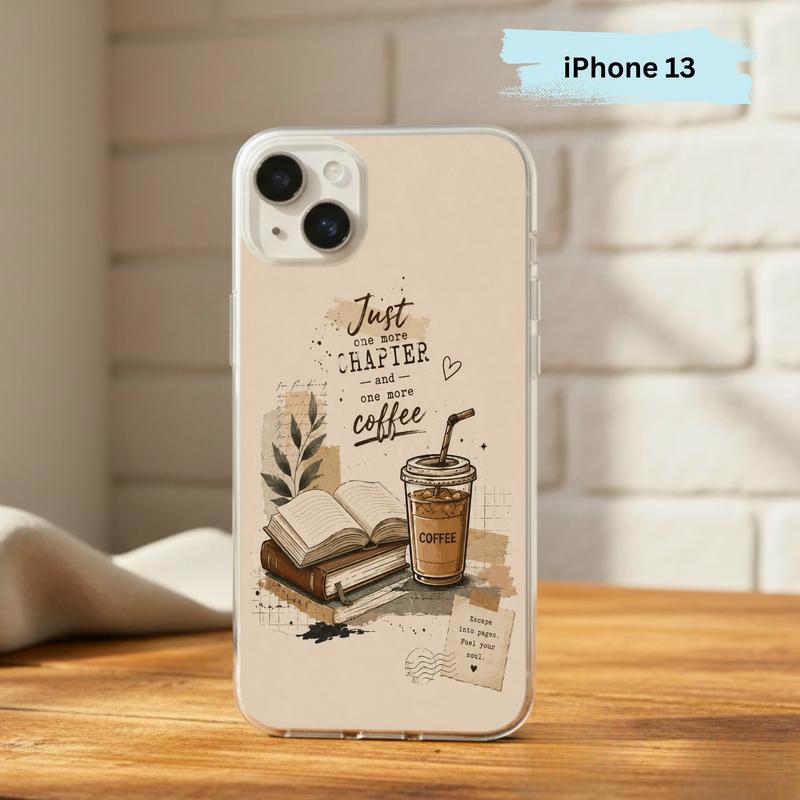 Coffee And Books Aesthetic - Book Lover Phone Case IPhone Coffee And Books Aesthetic - Book Lover Phone Case IPhone