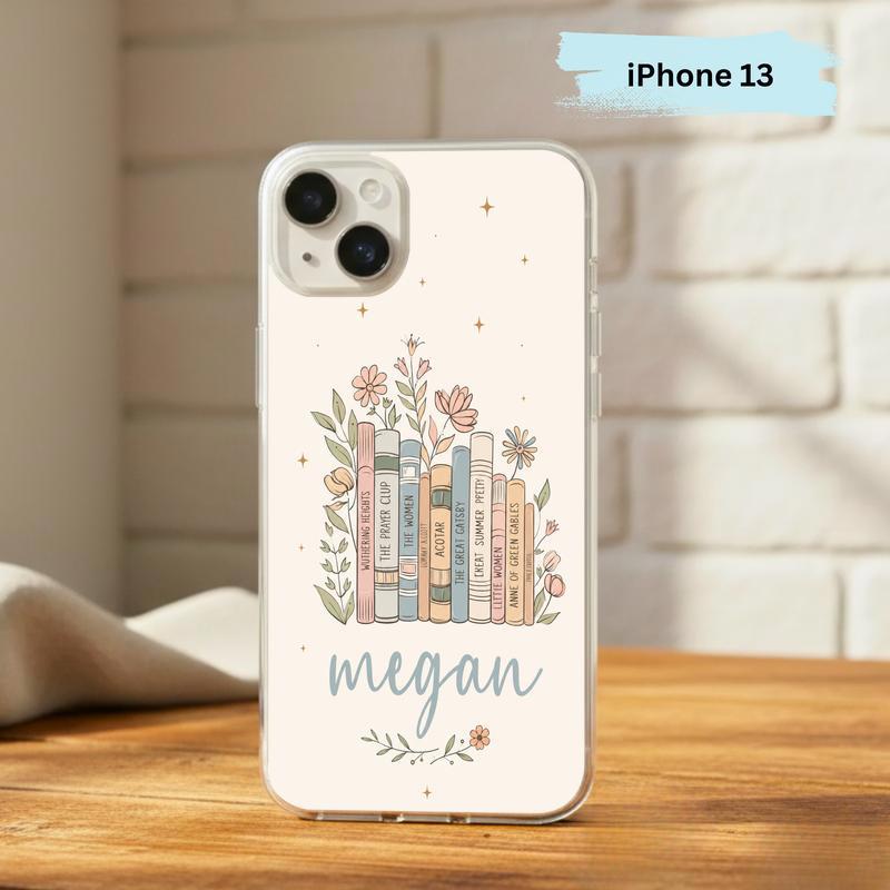 Floral Classics Vibes - Personalized Book Lover Phone Case IPhone