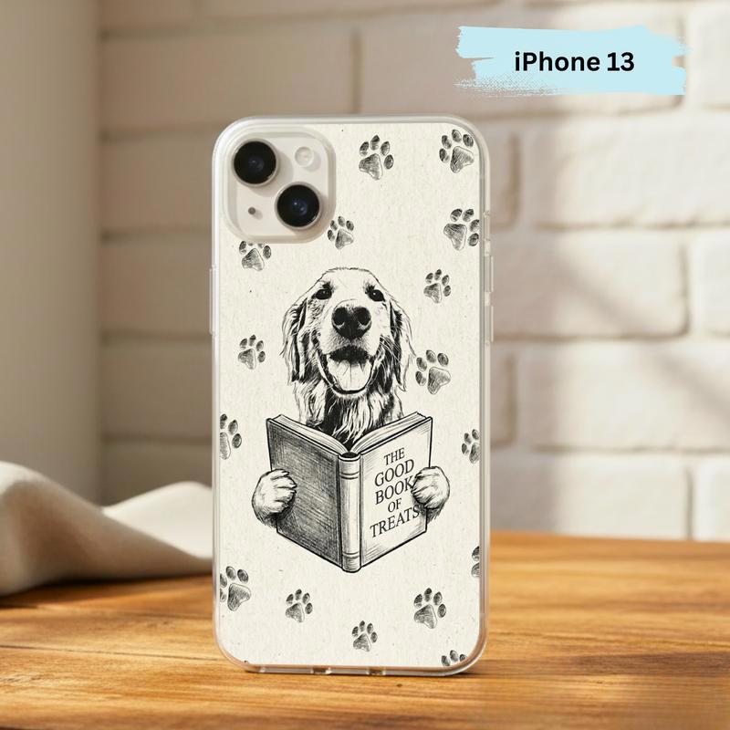 Funny Dog Reading Book - Book Lover Phone Case IPhone