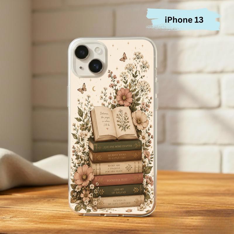 Library Of Dreams In Bloom - Vintage Reader Phone Case IPhone
