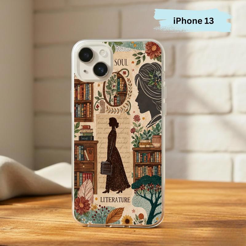 Literature Soul Aesthetic - Vintage Book Lover Collage Phone Case IPhone Literature Soul Aesthetic - Vintage Book Lover Collage Phone Case IPhone