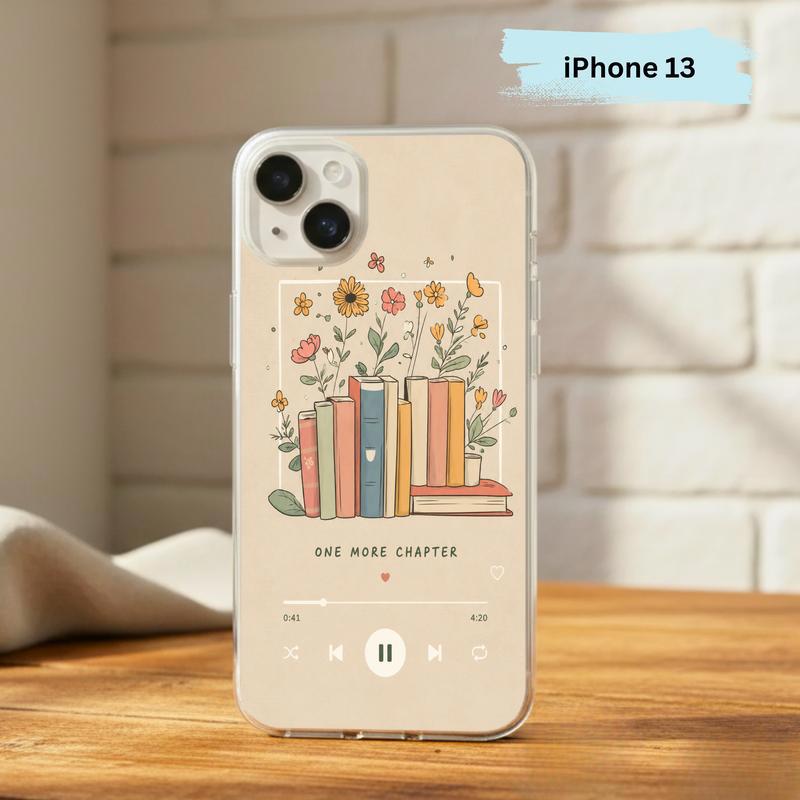 One More Chapter Music Player - Cozy Book Aesthetic Phone Case IPhone