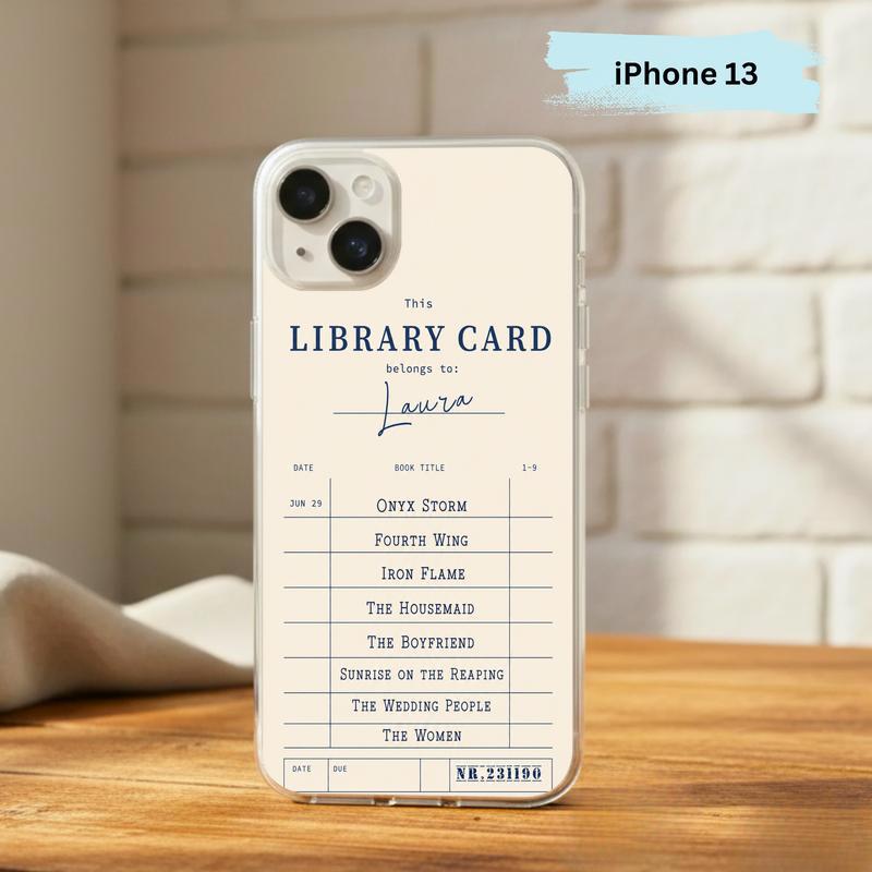 Personalized Library Card - Custom Reader Phone Case IPhone
