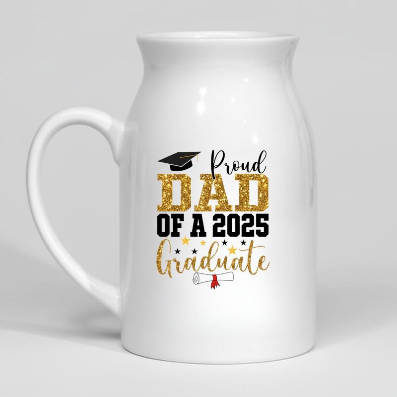 Custom Proud Family Graduate 2026 Ceramic Flower Vase - Best Gift Smart