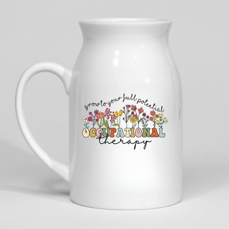 Occupational Therapy, OT Graduation Ceramic Flower Vase - Best Gift Smart