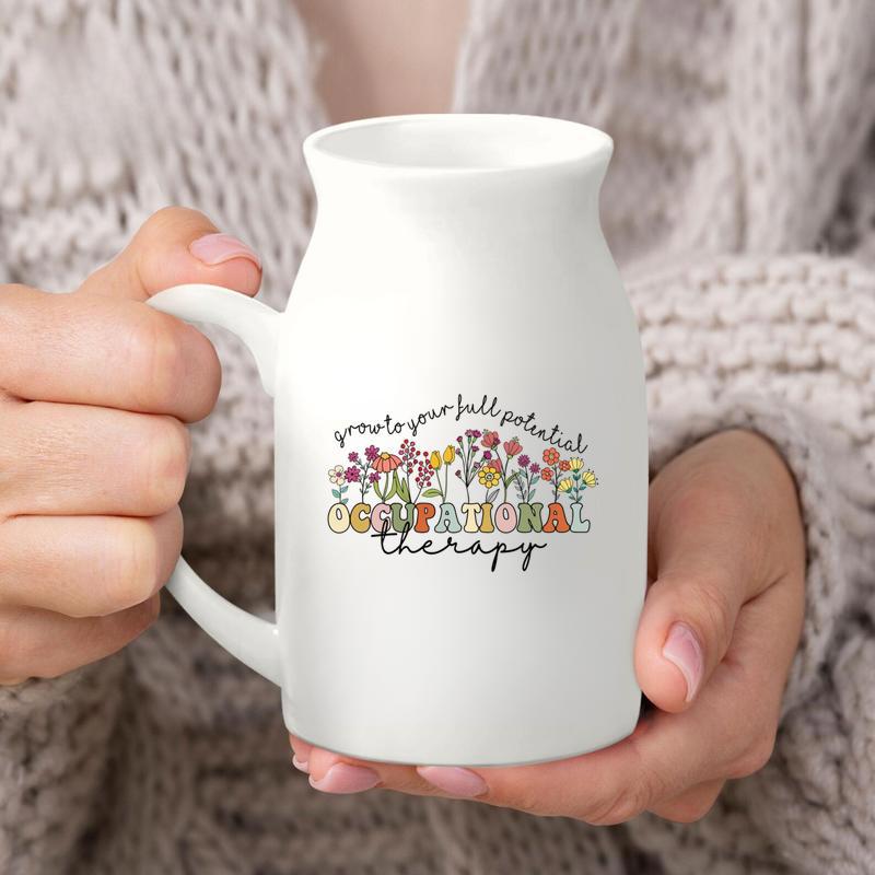 Occupational Therapy, OT Graduation Ceramic Flower Vase