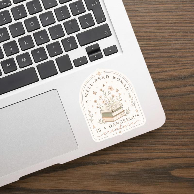 A Well-Read Woman Is A Dangerous Creature Sticker