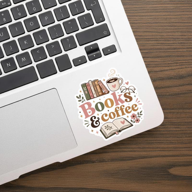 Books And Coffee - Reader Essentials Sticker