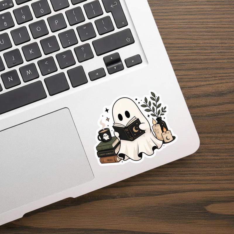 Cozy Ghost Stories - Midnight Reader Aesthetic Sticker Cozy Ghost Stories - Midnight Reader Aesthetic Sticker