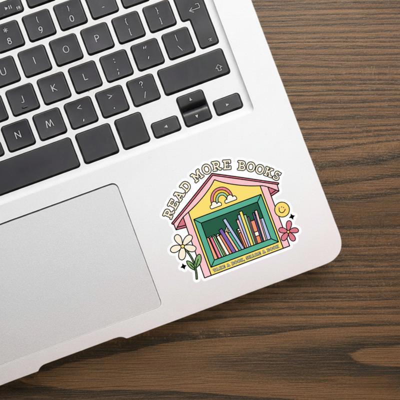 Little Free Library Sticker - Read More Books Share More Stories