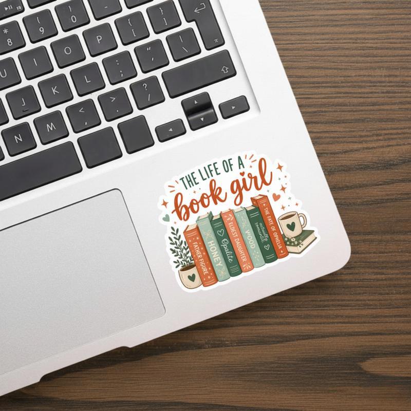 The Life Of A Book Girl - Cute Reading Aesthetic Design Sticker