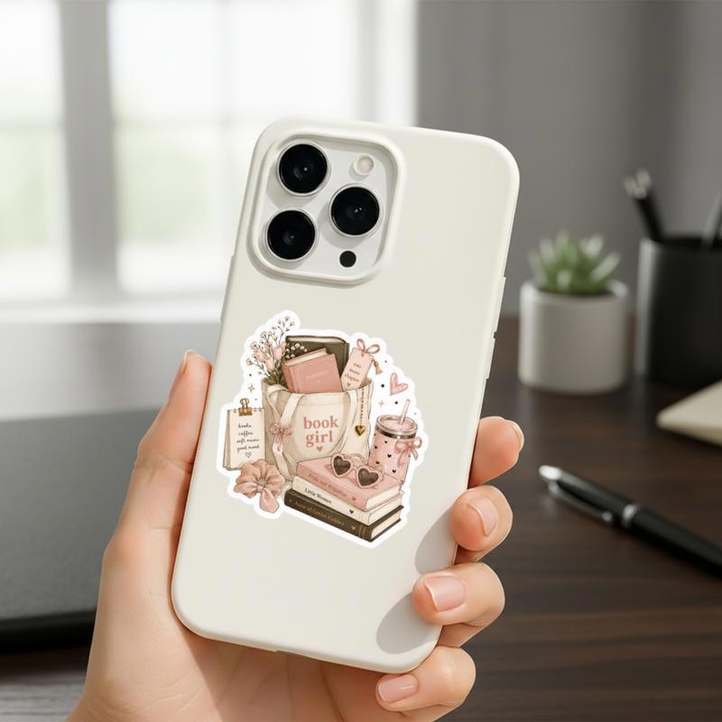Book Girl Era - Pink Coquette Reader Aesthetic Sticker