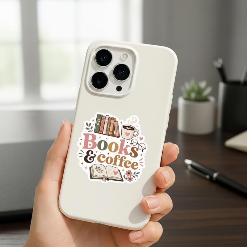 Books And Coffee - Reader Essentials Sticker