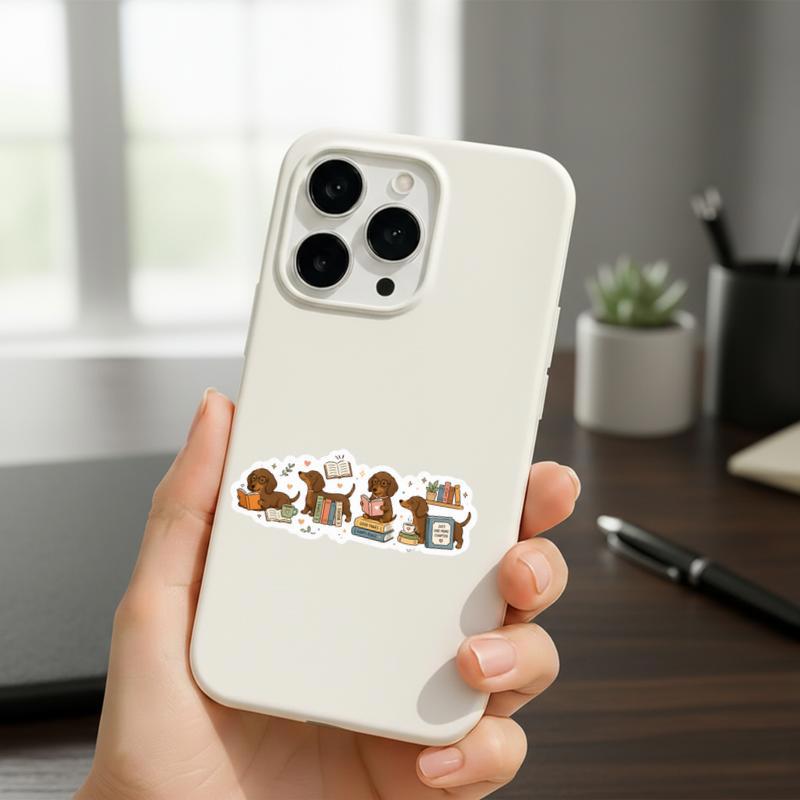 Dachshund Book Club - Cute Book Lover Sticker