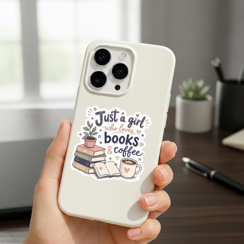 Just A Girl Who Loves Books And Coffee Sticker
