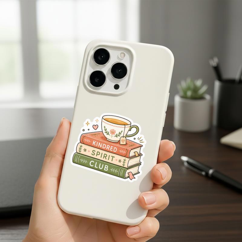 Kindred Spirit Book Club - Tea Book Lover Sticker