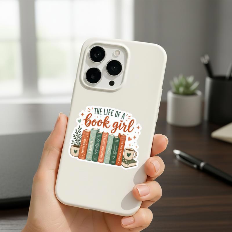 The Life Of A Book Girl - Cute Reading Aesthetic Design Sticker