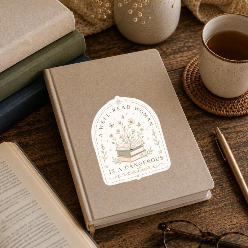 A Well-Read Woman Is A Dangerous Creature Sticker