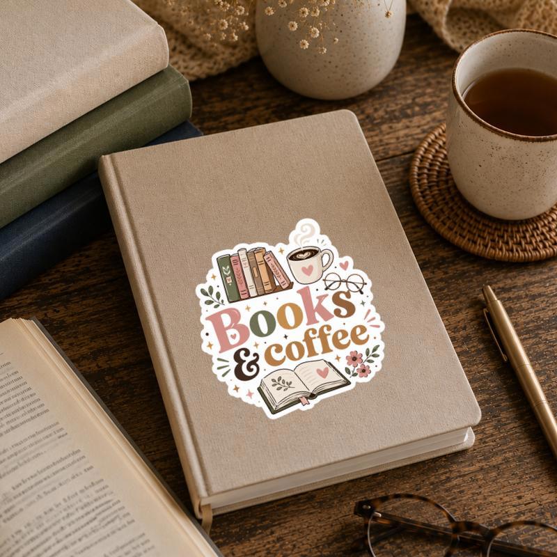 Books And Coffee - Reader Essentials Sticker