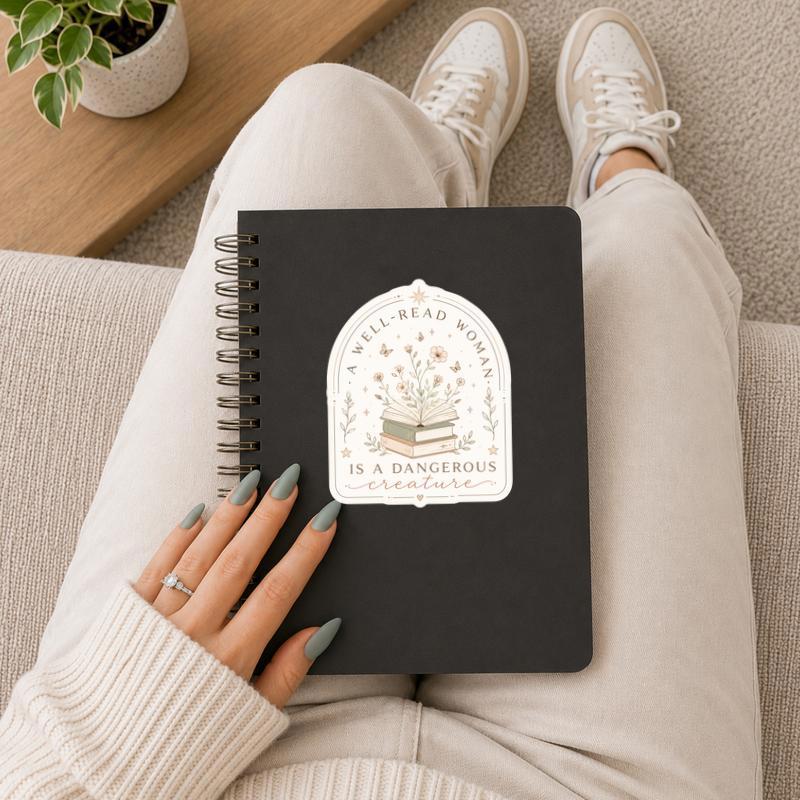 A Well-Read Woman Is A Dangerous Creature Sticker