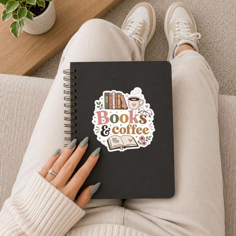 Books And Coffee - Reader Essentials Sticker
