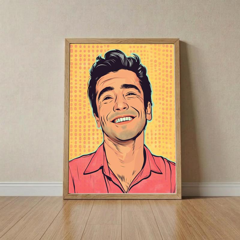 A Bold Custom Portrait for Dad - Vibrant Pop Art Canvas - Father's Day Fun