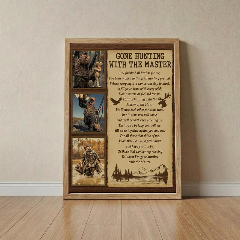 Forever Hunting with the Master Memorial Canvas Tribute - Father's Day Fun