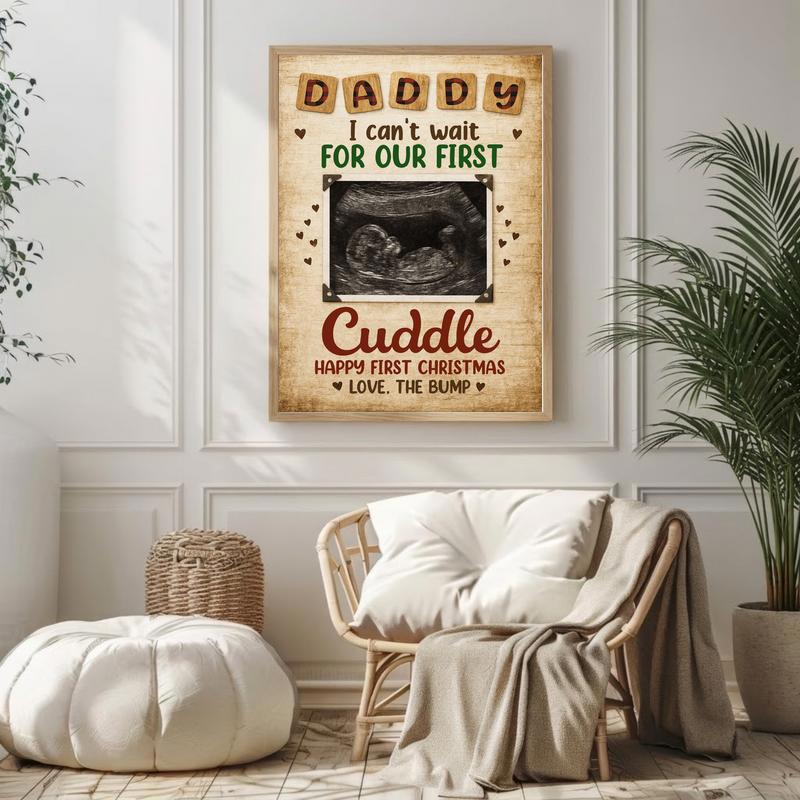 From the Bump - A Rustic Ultrasound Photo Canvas for New Dads From the Bump - A Rustic Ultrasound Photo Canvas for New Dads