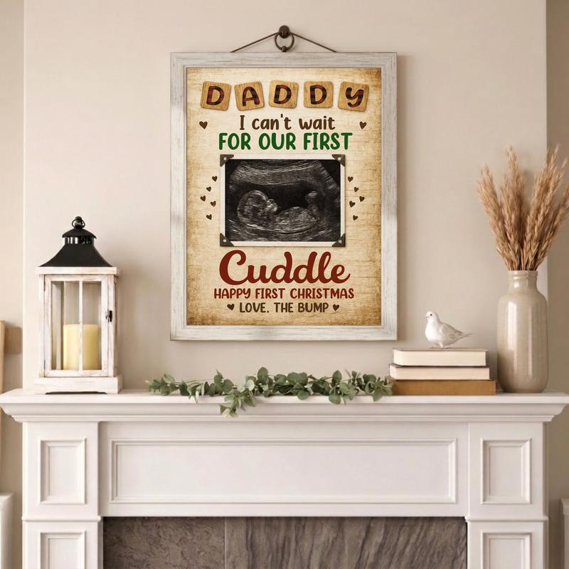 From the Bump - A Rustic Ultrasound Photo Canvas for New Dads From the Bump - A Rustic Ultrasound Photo Canvas for New Dads