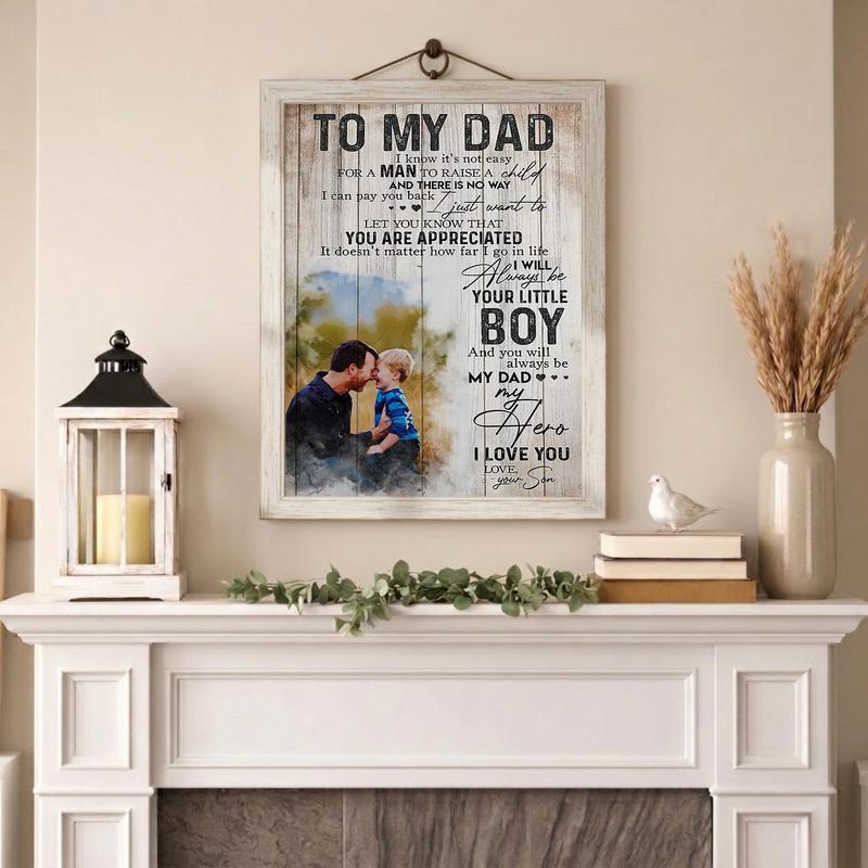 Always Your Little Boy - Custom Son to Dad Sentimental Canvas