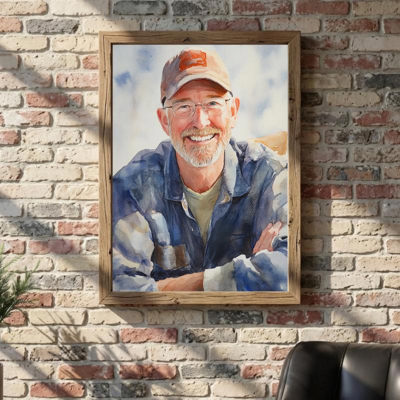 Treasured Grandpa Watercolor Family Tribute Canvas Treasured Grandpa Watercolor Family Tribute Canvas
