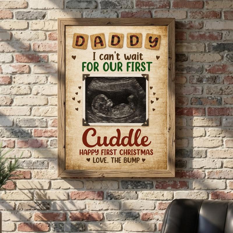 From the Bump - A Rustic Ultrasound Photo Canvas for New Dads From the Bump - A Rustic Ultrasound Photo Canvas for New Dads