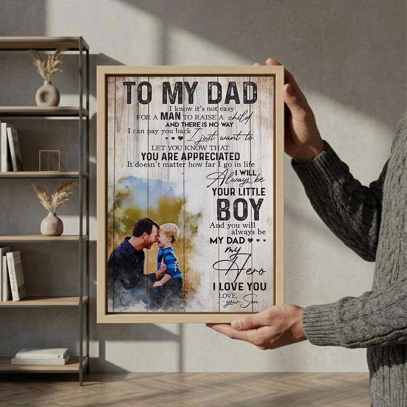 Always Your Little Boy - Custom Son to Dad Sentimental Canvas