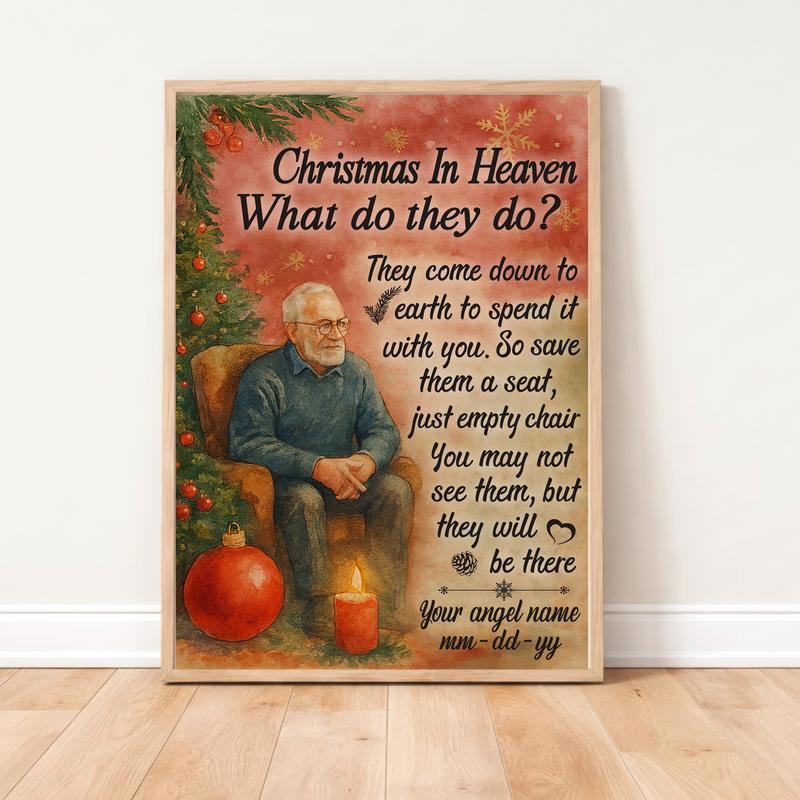 Heaven Sent Christmas Tribute For Parents Canvas - Easessy
