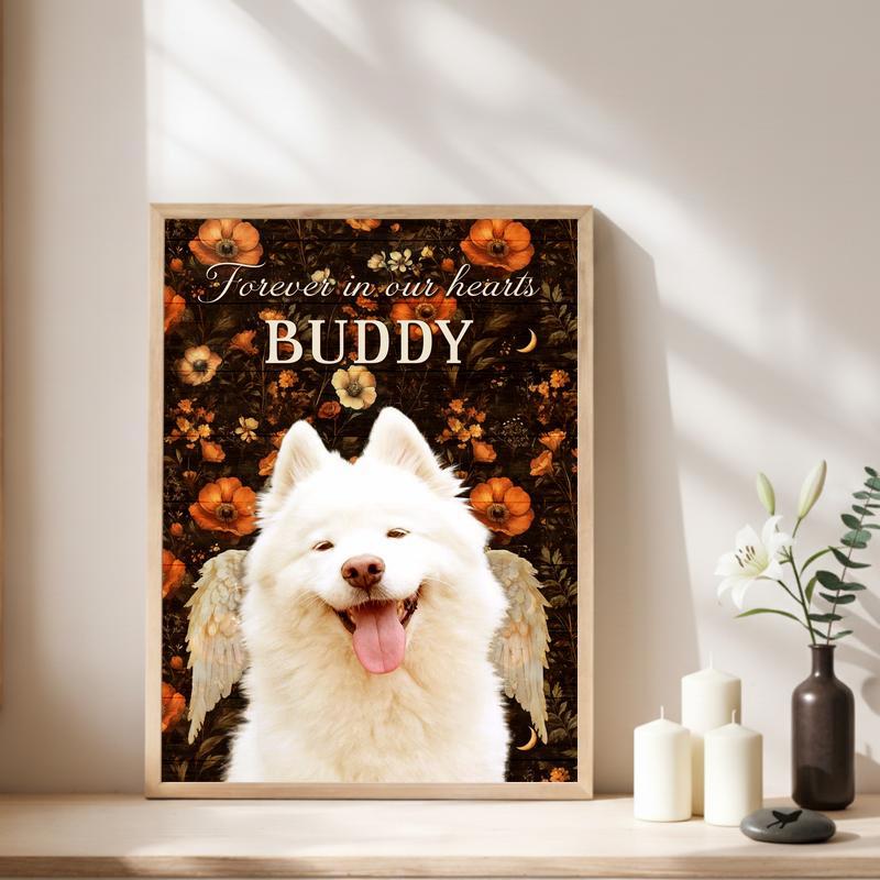 Cherished Fall Dog Remembrance Forever In Our Hearts Canvas Cherished Fall Dog Remembrance Forever In Our Hearts Canvas