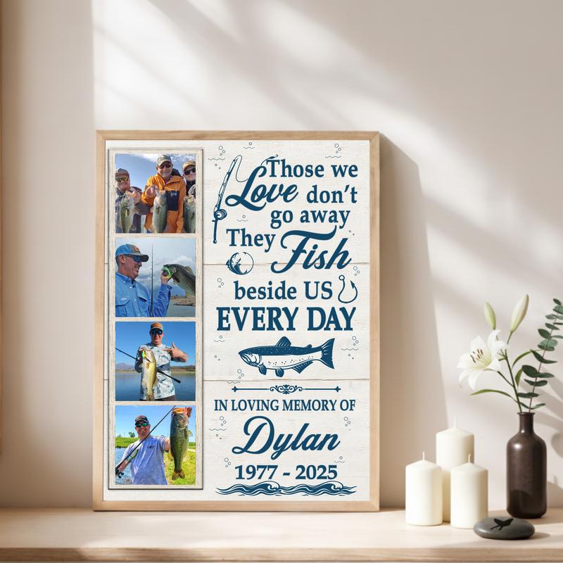Honor His Spirit On The Water With a Custom Photo Gift Canvas