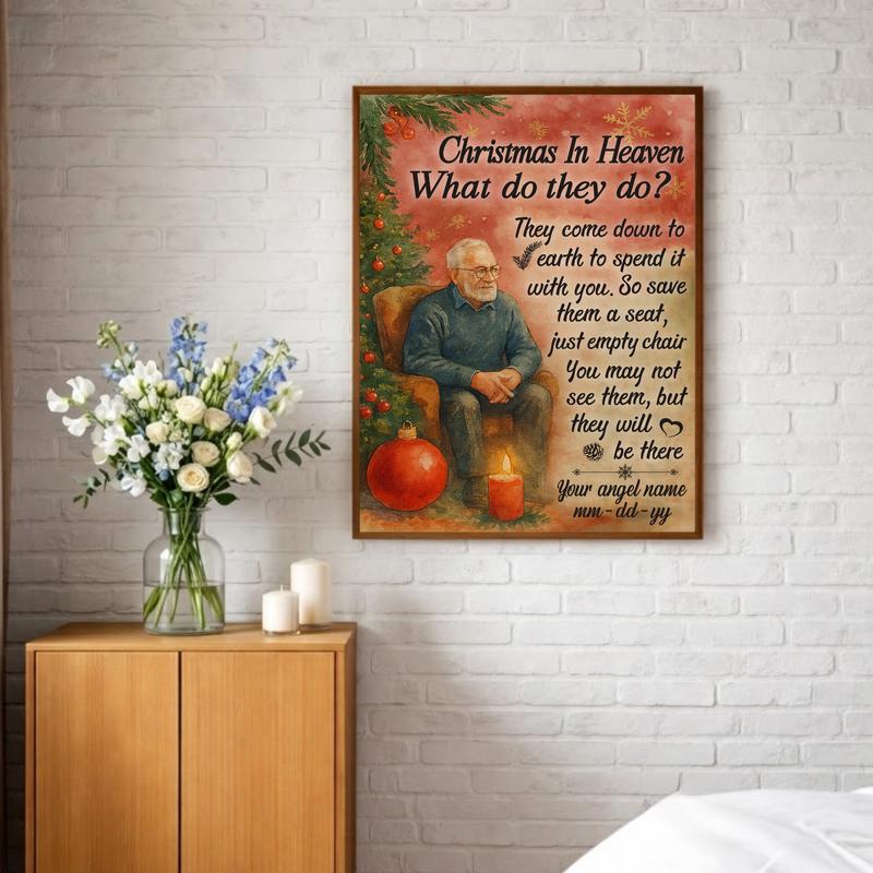 Heaven Sent Christmas Tribute For Parents Canvas Heaven Sent Christmas Tribute For Parents Canvas