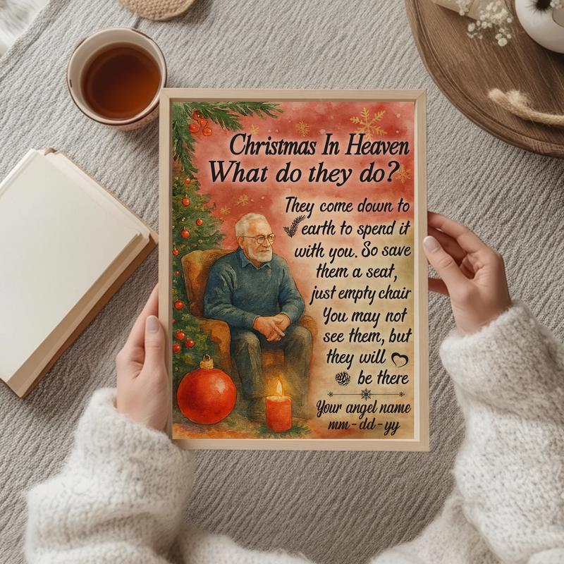 Heaven Sent Christmas Tribute For Parents Canvas Heaven Sent Christmas Tribute For Parents Canvas