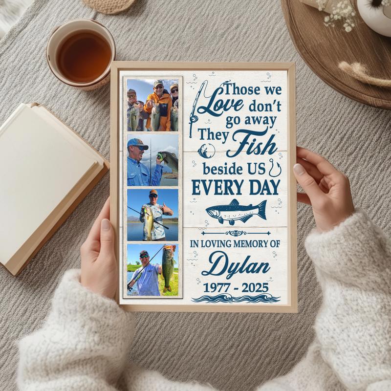 Honor His Spirit On The Water With a Custom Photo Gift Canvas