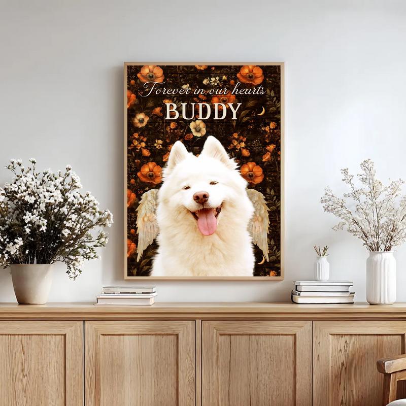 Cherished Fall Dog Remembrance Forever In Our Hearts Canvas Cherished Fall Dog Remembrance Forever In Our Hearts Canvas