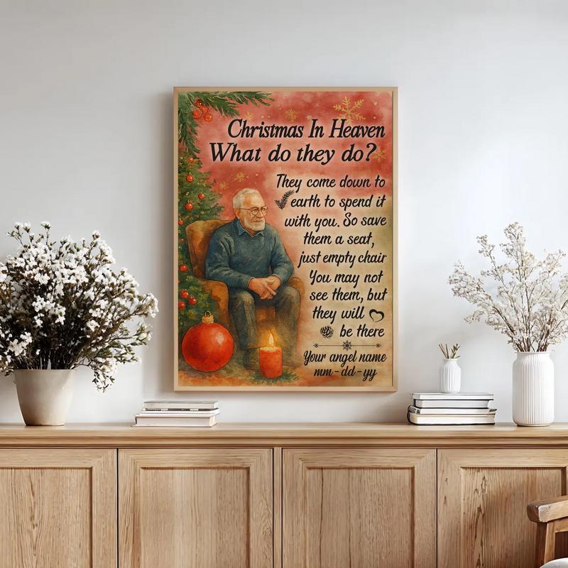 Heaven Sent Christmas Tribute For Parents Canvas Heaven Sent Christmas Tribute For Parents Canvas