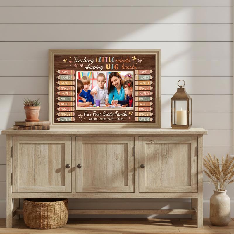 Teacher Appreciation Gift With Student Names Personalized Canvas