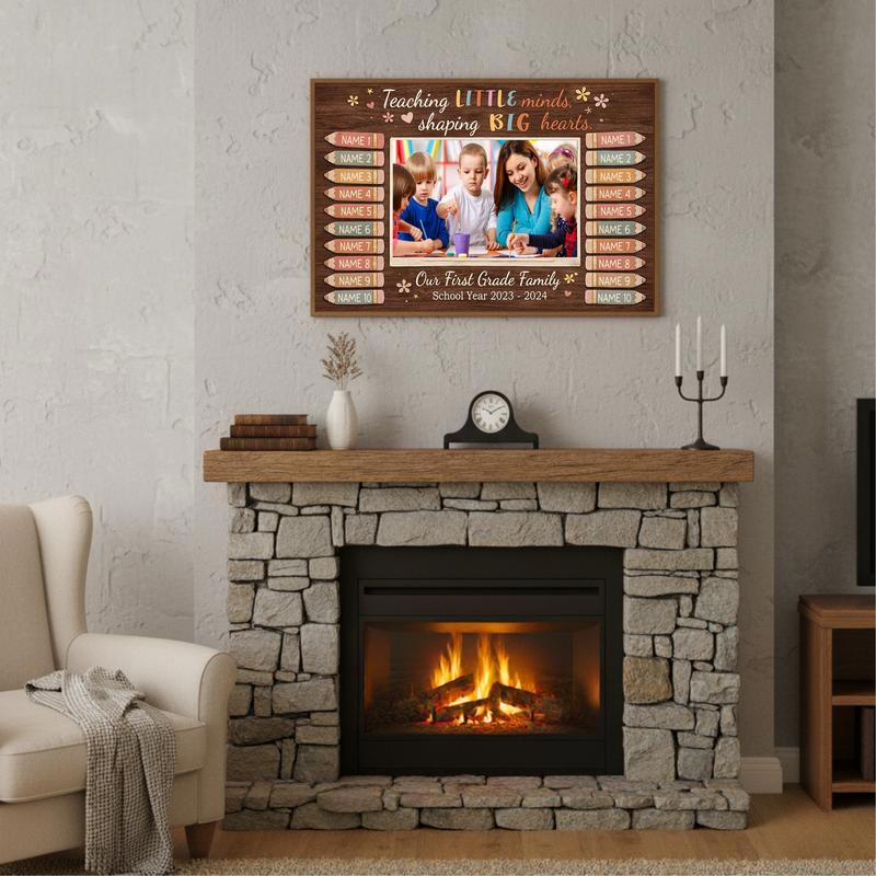 Teacher Appreciation Gift With Student Names Personalized Canvas