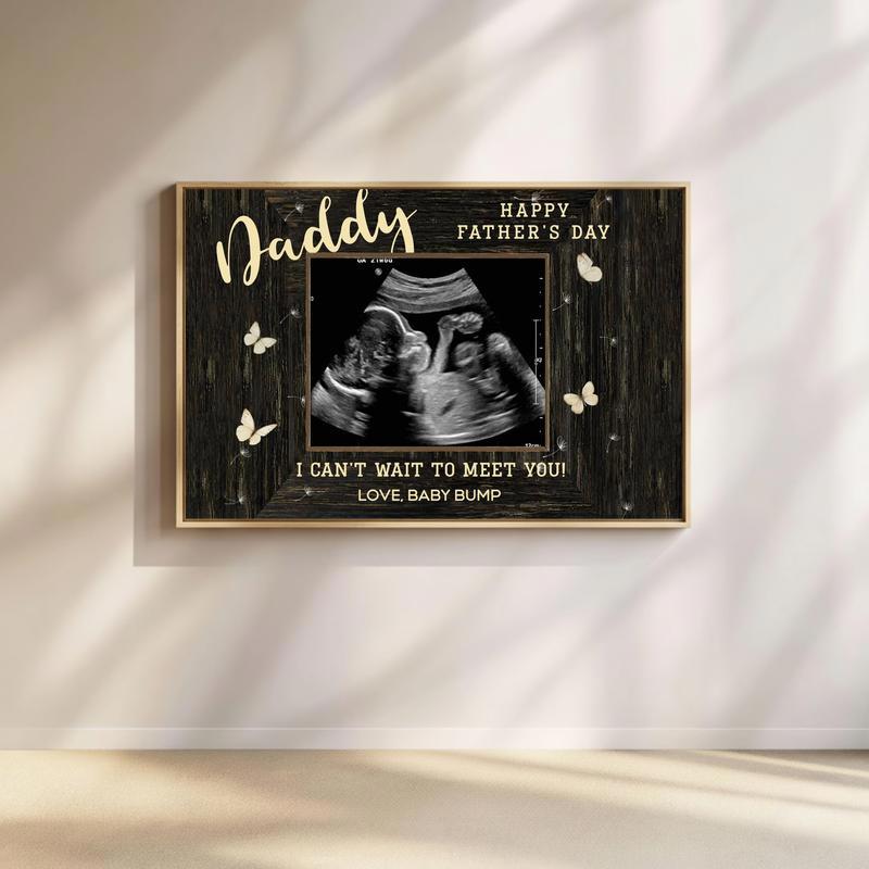 First Father's Day Ultrasound Canvas Gift From Bump - Father's Day Fun