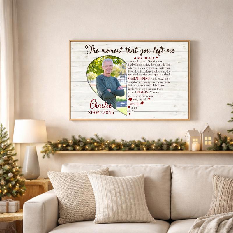 Eternal Father's Tribute - Custom Memorial Sympathy Canvas Art